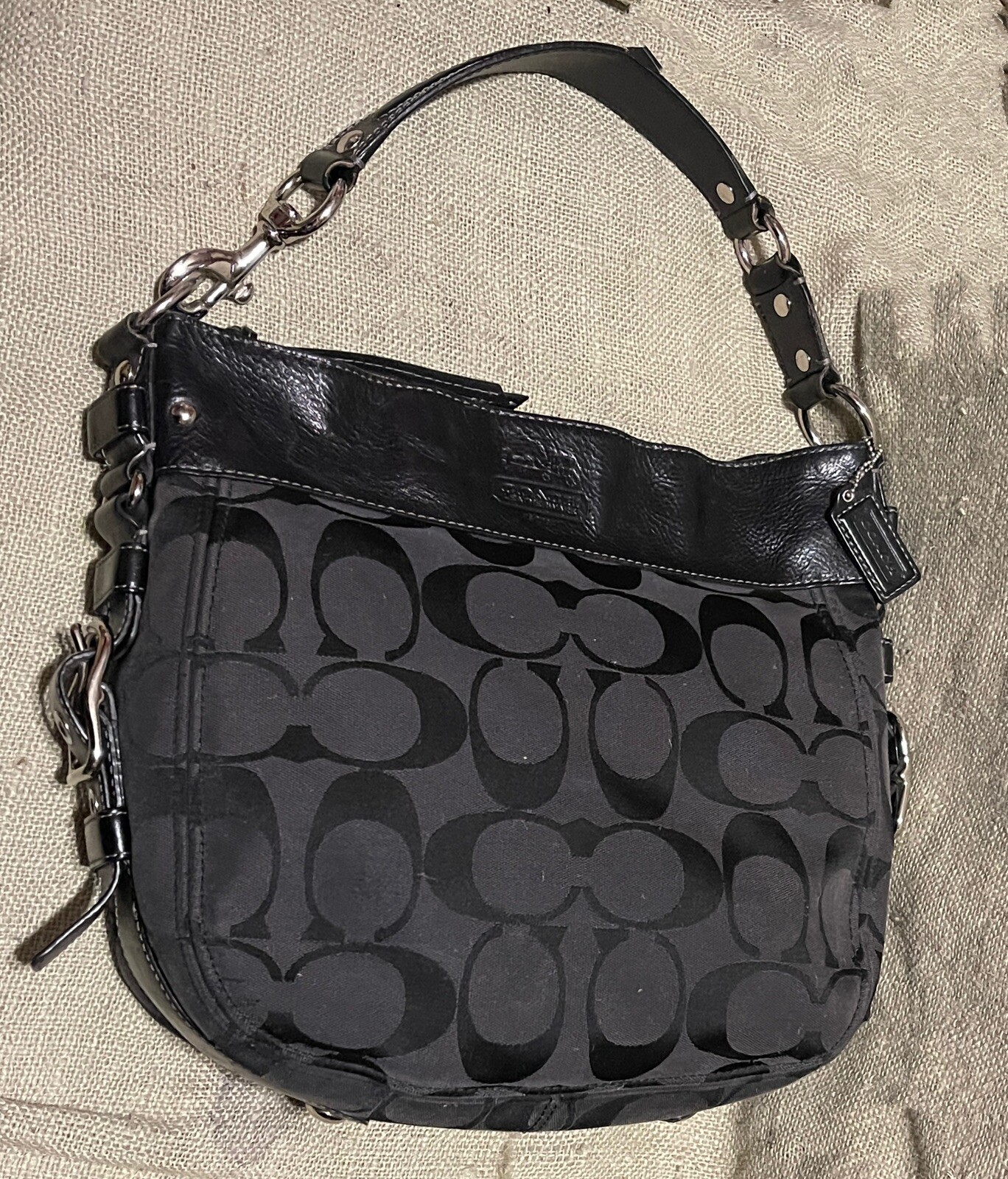 COACH ZOE SIGNATURE HOBO BAG Gem