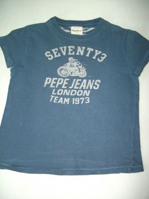  Pepe Jeans  - cooles dunkelblaues Baumwollshirt für 6 Jahre/122 