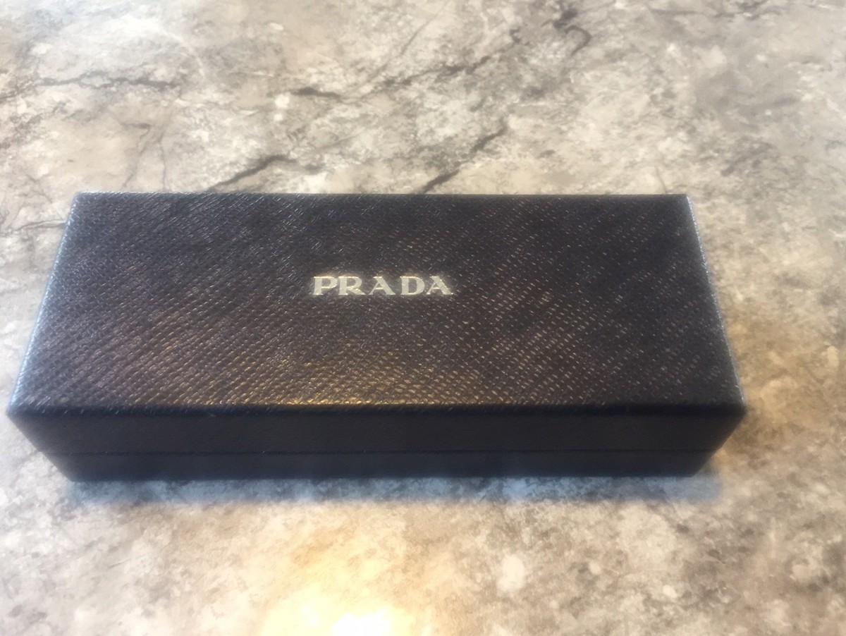 PRADA Textured Black Hard Glasses Case Sunglass Case Inner  display picture 1