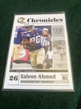 Salvon Ahmed 2020 Panini Chronicles #15 Dolphins Washington Huskies Rookie Rc