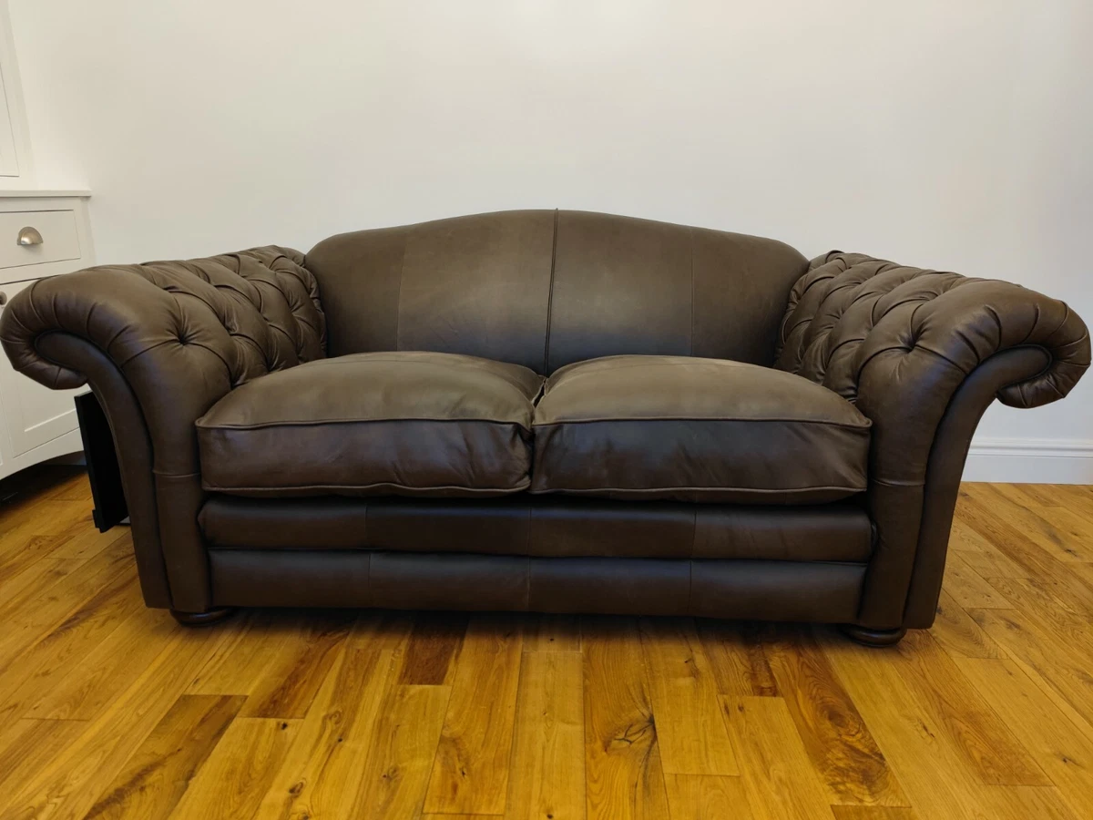 Dfs Loch Leven Leather 2 Seater Brown