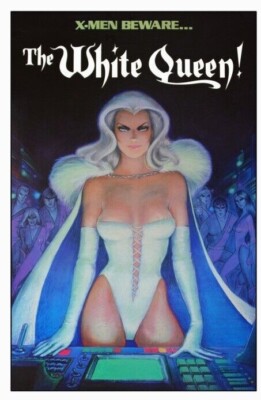 Vintage 1985 Marvel X-MEN Beware The White Queen #16 Poster 34 X 22 NIP