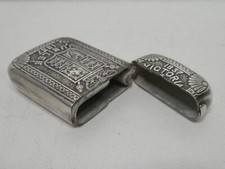 SILVER PLATE QUEEN VICTORIA JUBILEE 1837 - 1887 VESTA CASE RD NO 64922