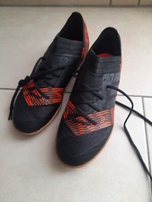Kinder Sportschuhe Hallenschuhe Schuhe Adidas Nemeziz schwarz rot Gr. 38