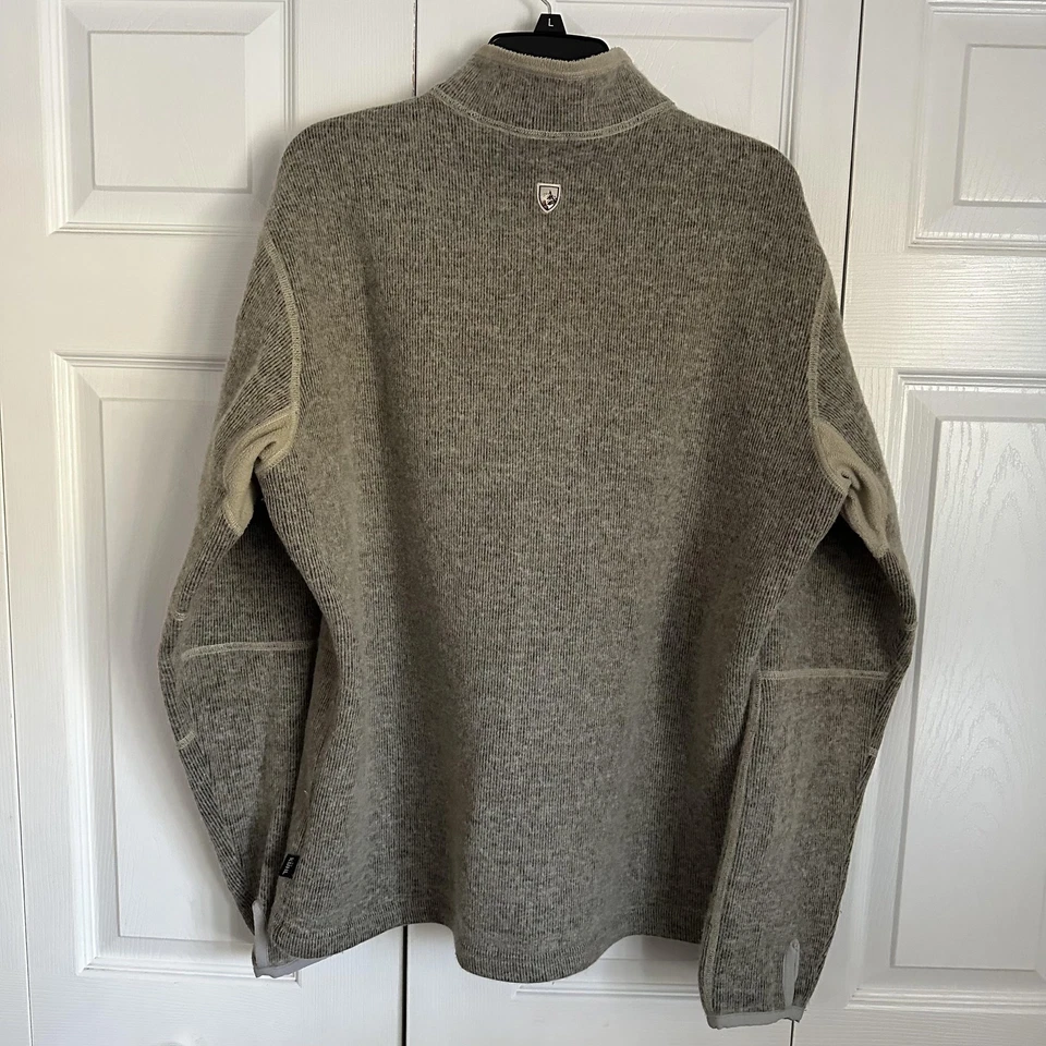 Kuhl Thermokore Sweater Mens XL  1/4 Zip Fleece Lined Thumbholes Style 3082 - Image 2 of 4