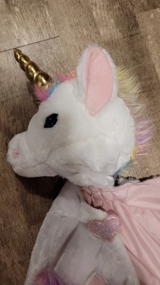 Dream Play Imagine Unicorn Costume Toddler Little Girls 3 to 6 Years Hoodie Cape - Image 3 of 4