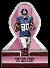 2015 Panini Crown Royale Pink Ribbons Die Cuts Victor Cruz New York Giants #PR3