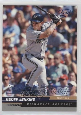 2005 Leaf Blue Press Proof 38/75 Geoff Jenkins #109 1t6