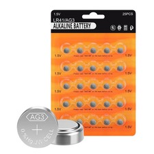 kunying 25-Pack LR41 Button Batteries, AG3 392 384 192 SR41W 1.5V 25 PACK