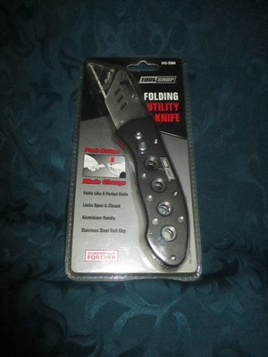TOOL SHOP FOLDING KNIFE.  GUARANTEED FOREVER