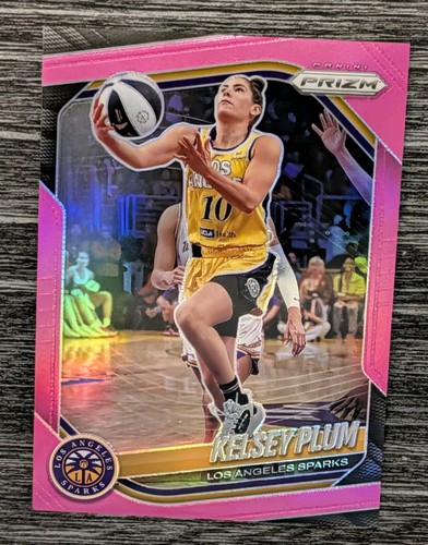 2025 Panini WNBA Prizm Pink Prizm #59 Kelsey Plum #/175 LA Sparks