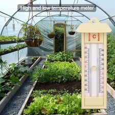 Max-Min Press Thermometer Monitor Tool Garden Greenhouse Home Indoor NEW MO