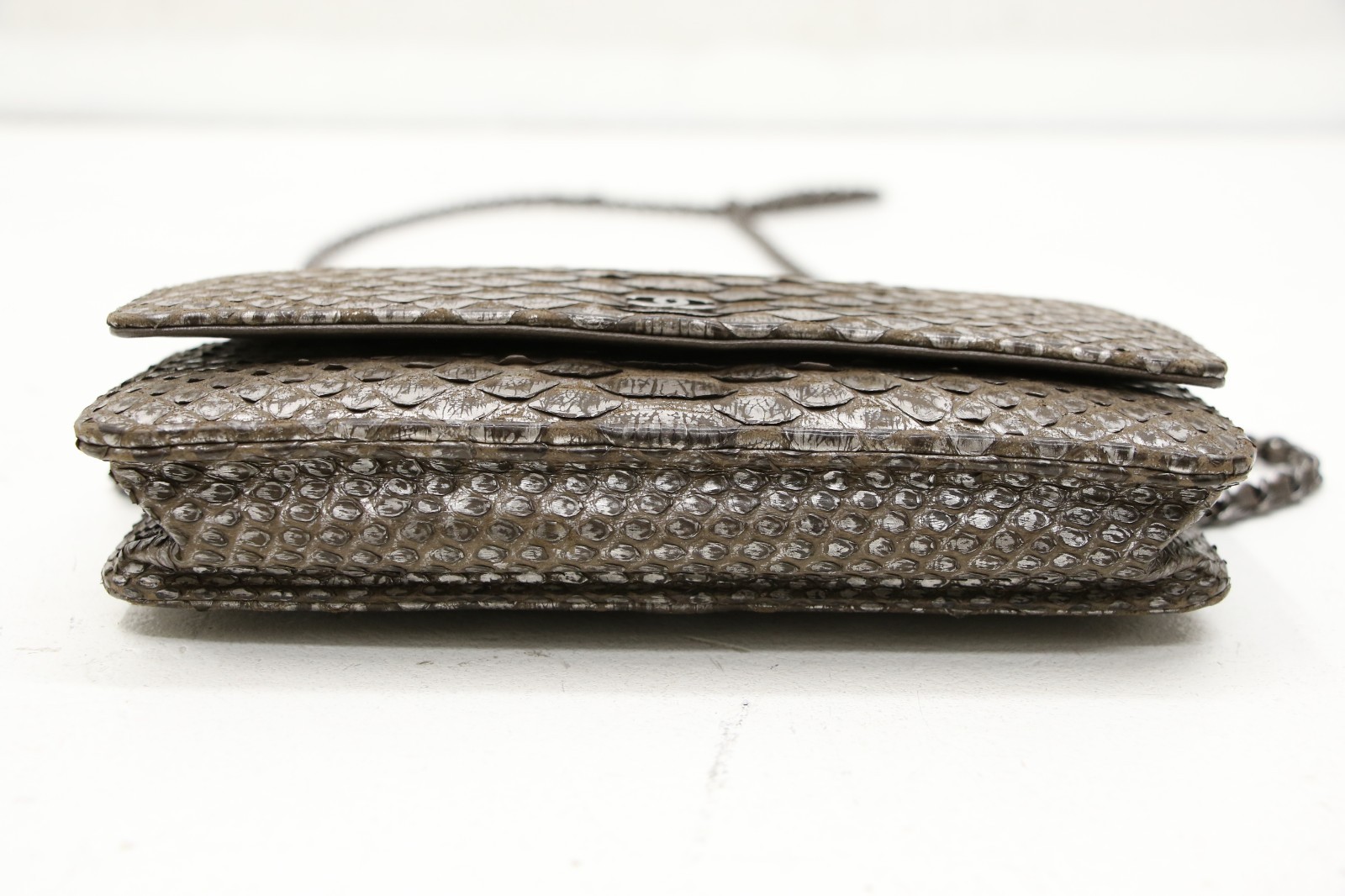 Chanel Python Classic Wallet On Chain - image 3