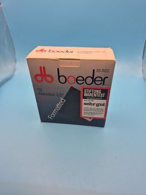 Floppy Disk Boeder 3.5 HD 1.44 Mb Formatted 10 Stück Neu