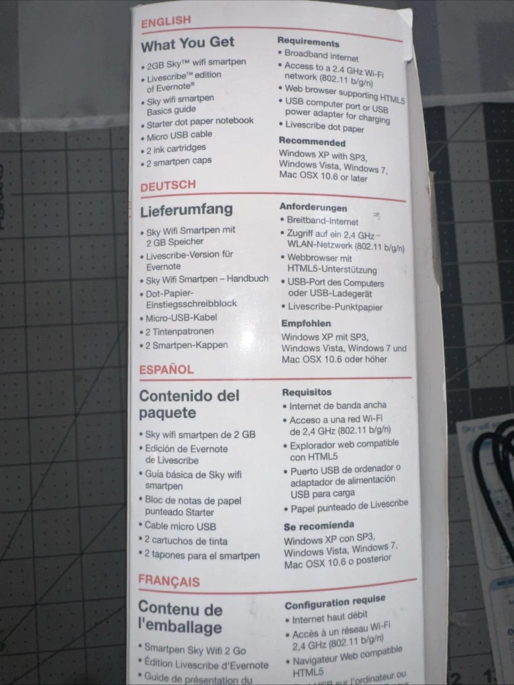 Livescribe Sky Wi-Fi Smartpen Notes 2gb New In Open Box *Read Description* - Image 4 of 4