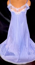 Vintage 38 40 Silky Nylon Lace Full Slip