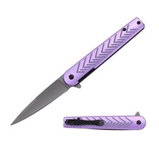 MTech Spring Assisted Knife w/Anodized Aluminum Handle  Deep Carry Pocket Clip