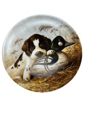 1854 Knowles 1987 Dog Tired - The Springer Spaniel Collector Plate Lynn Kaatz