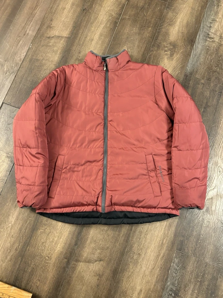 Black Diamond Goose Down Jacket Womens Large Maroon Black Ski Puffer Gorpcore - Image 4 of 4