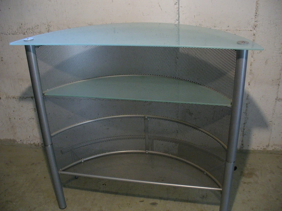 Schöner Bar + 2 Hocker In Edelstahloptik - Bild 2 von 4