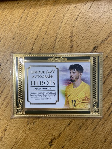 Futera Edition 21 Altay Bayindir 1/1 On Card Gold Frame Auto