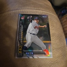 2016 Bowman Scouts' Top 100 Orange #BTP-42 Brady Aiken   SN25  Indians