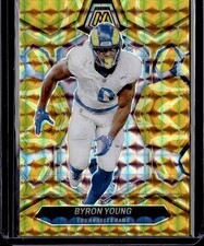 2024 Panini Mosaic #133 Byron Young Mosaic Reactive Yellow