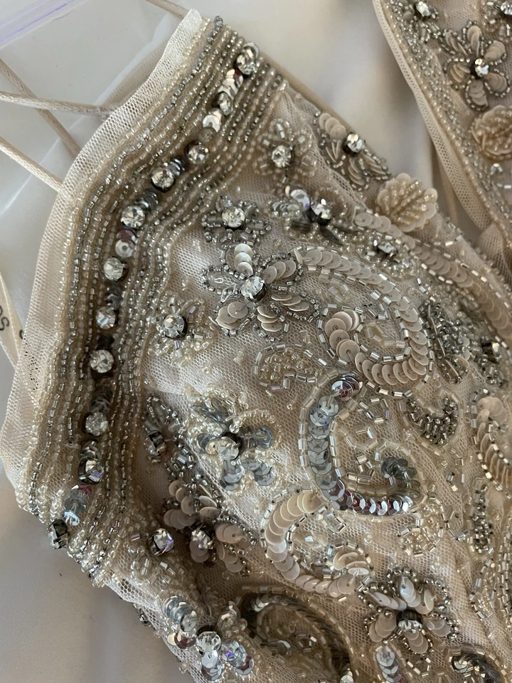 Scalia Embellished Prom Dress Size 4  Altered To To Fit A Size 2 - Image 2 of 4