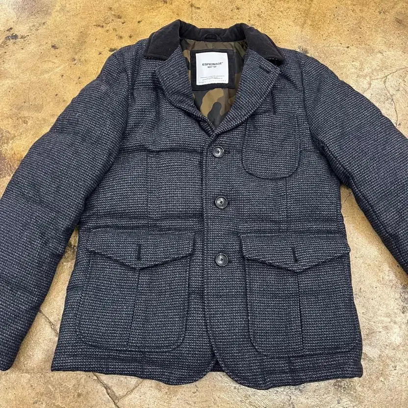 [Authentic, M] Spione Down Padding Blazer Jacket - image 3