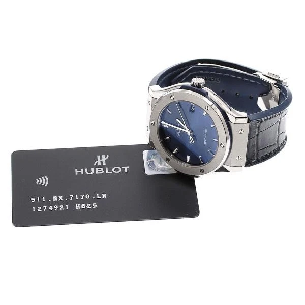 Hublot — Hublot Classic Fusion 511.NX.7170.LR 46mm Ti Navy Dial Automatic Watch #C3322
