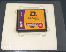 LEXAR MEDIA COMPACTFLASH 48MB 4X DIGITAL FILM CF MEMORY CARD CF048-232 NEW