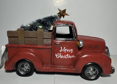 CVS PHARMACY Lighted Merry Christmas Tree Delivery Red Truck Lights Up Display