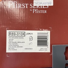 Pfister R89010K R89-010K Pfirst Series Tub Only Trim Kit, PVD Brushed Nickel