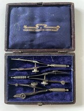 Stanley Technical Drawing Set Vintage Antique Precision Instruments Pocket