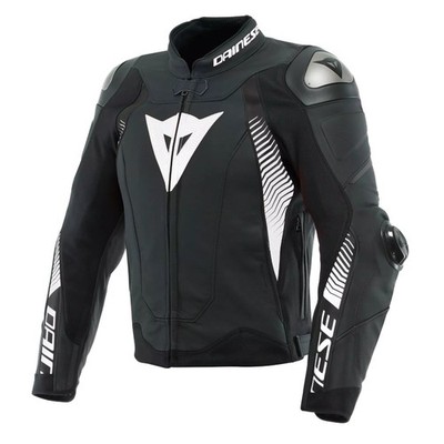Dainese Motorrad Lederjacke Super Speed 4 Leather Jacket schwarz-weiß