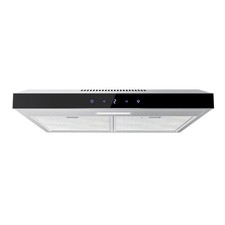 60cm Cooker Hood 3 Speed Extractor Fan with Touch Control LED Light Carbon