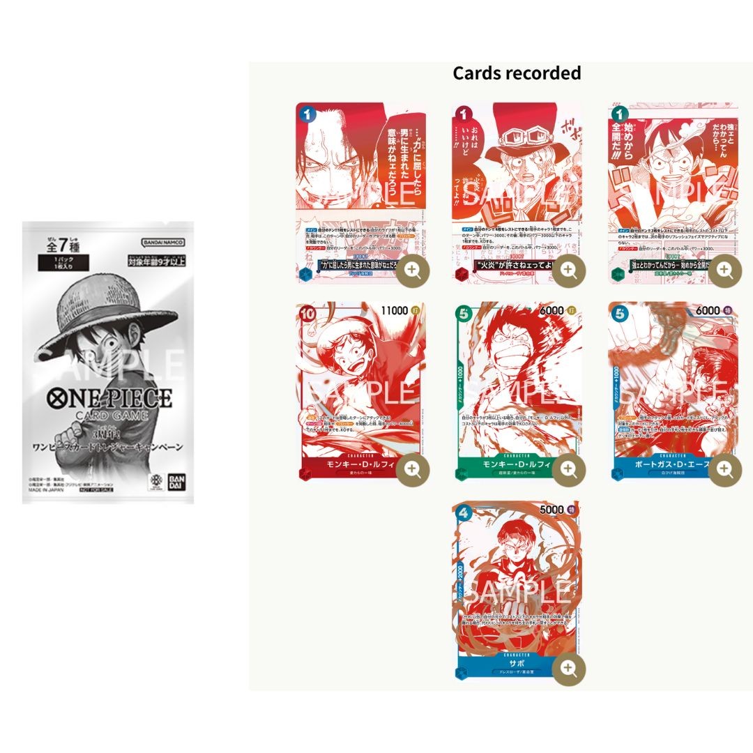 ONE PIECE カードゲーム OP-13 & EB-03 セット One Piece TCG OP-13 3rd Anniversary Full Set Treasure Campaign