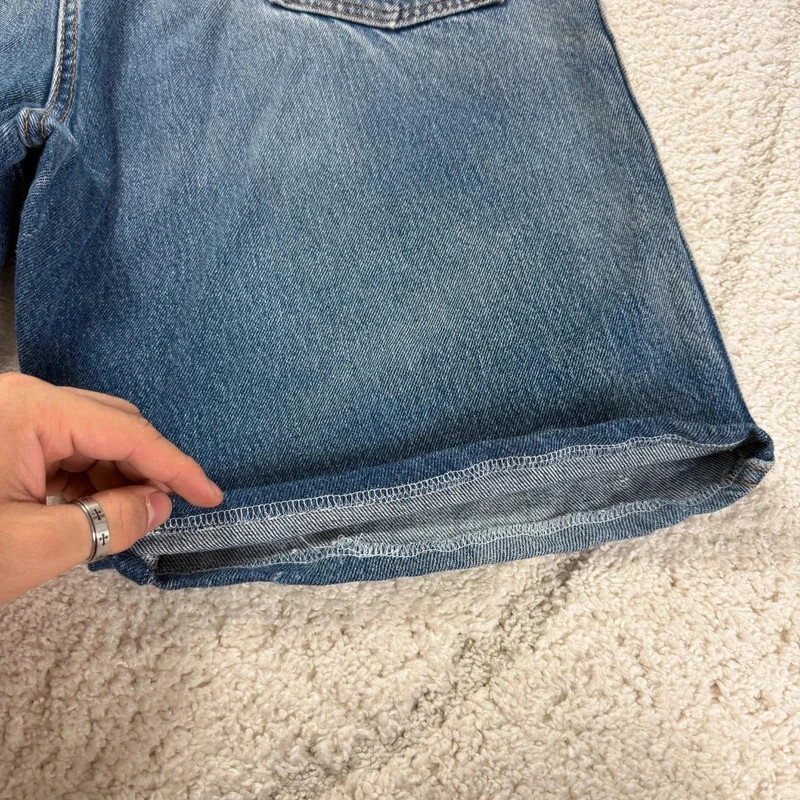 VTG Dickies 1990s Baggy Oversized Relaxed Fit Blue Sz 42 Jean Denim Shorts Jorts image 5