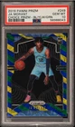 2019 Panini Prizm Ja Morant Choice Prizm Blue Yellow Green PSA 10
