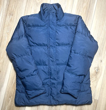 Vintage LL Bean Goose Down Blue Puffer Jacket - Women Size Medium