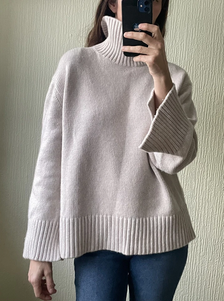 Other Stories Chunky Jumper heavy Cashmere Wool Thick Oversized Slouchy size 12 - Image 4 of 4