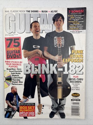 Guitar World Jan 2004 Blink 182 The Doors Rush AC/DC Punk Icons Exposed!