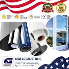 Daytime Privacy Protection One Way Mirror Window Film Sun UV Heat Insulation NEW