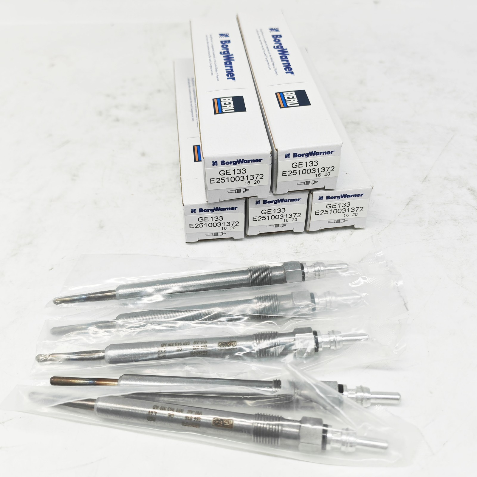 5X 03L963319 BorgWarner Glow Plug for VW Audi Cupra Skoda Altea Seat 03L963319A