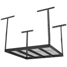 Klutch Overhead Garage Storage Rack, Adjustable Height, 48in. x 48in.