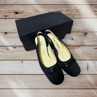 SALE!! ️PRADA!! ️Schwarze Slingback Pumps in gutem Zustand