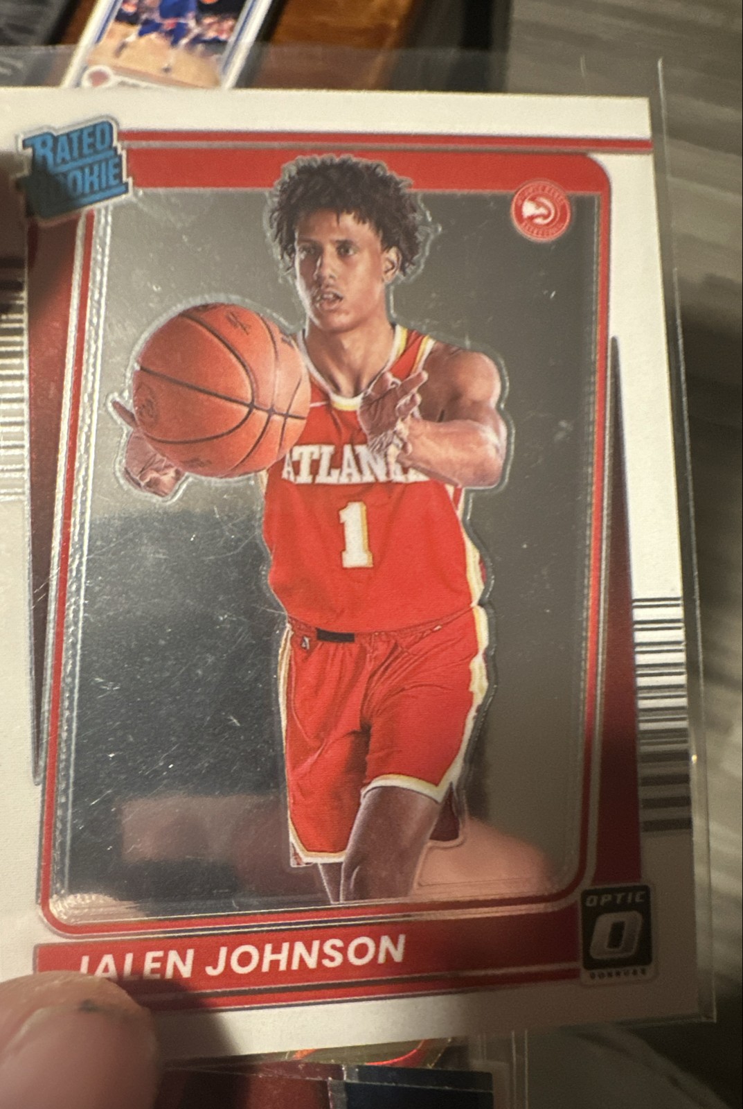 2021-22 Panini Donruss Optic - Rated Rookie Jalen Johnson #181 Holo Prizm (RC)