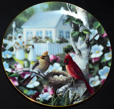 1993 Danbury Mint Family Album Nature's Storybook Bradley Jackson Bird Plate
