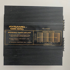 Pyramid PB-290G Gold Series Vintage 2 Channel Bridgeable Car Amplifier Amp