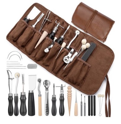 Leather Working Tools, Leather Craft Tools Kit 